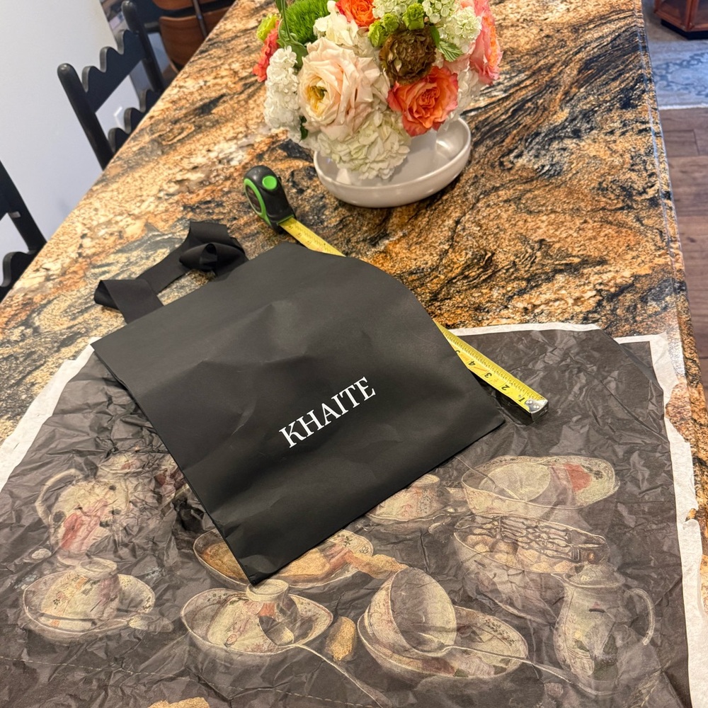 KHAITE Black Shopping Bag with Tissue